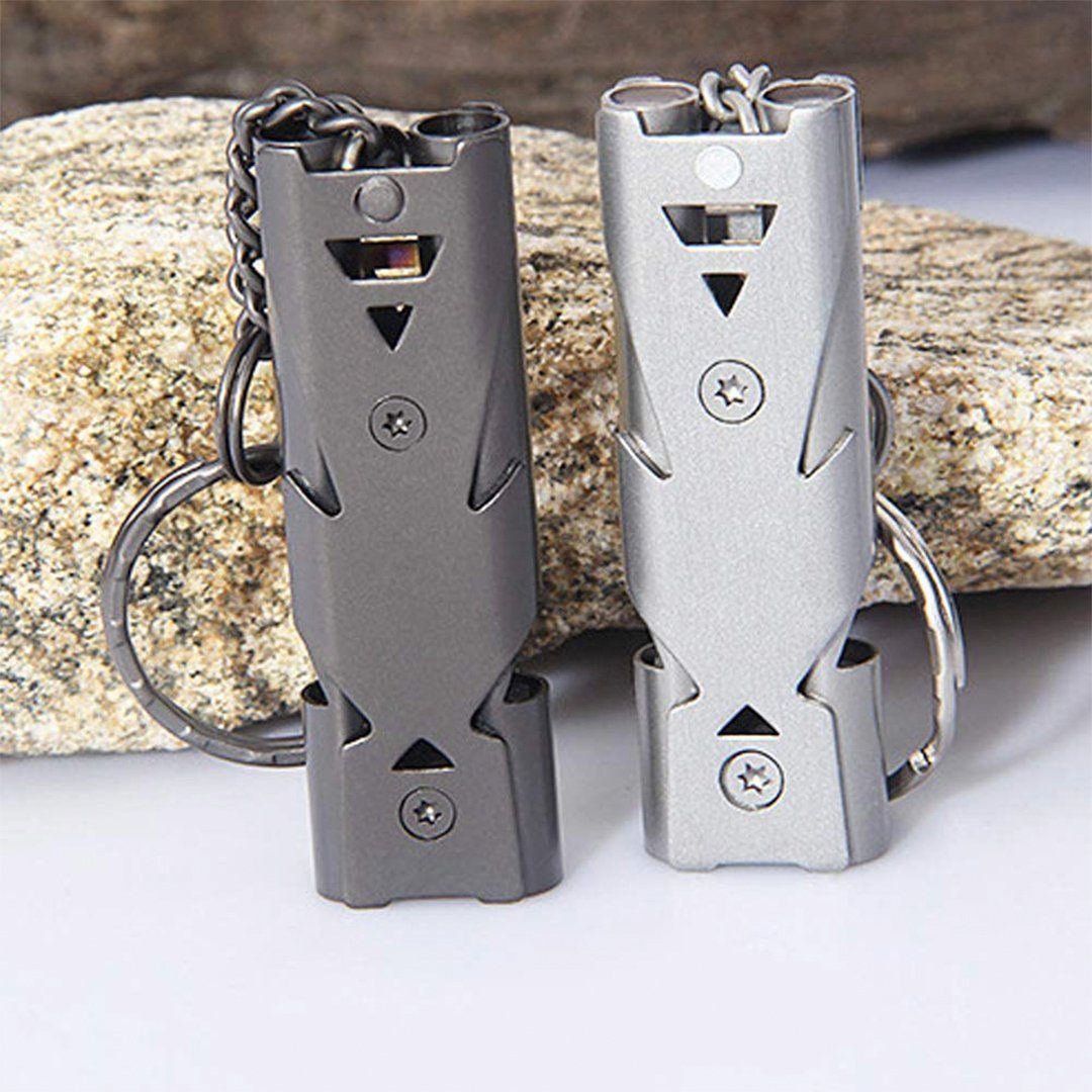 SOTOR Signalpfeife 2 Stück Notpfeife Signalpfeife 150dB Sport Whistle Trillerpfeife Laut, (2-St), Notfall Pfeife mit Schlüsselanhänger Sportunterricht