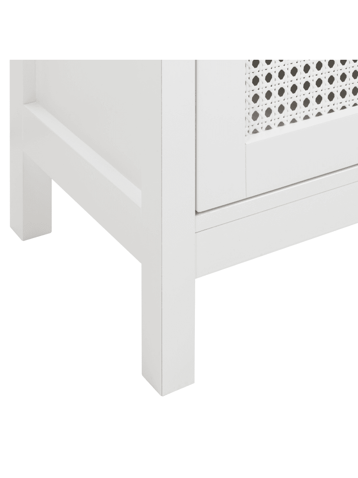 Beliani Badezimmerschrank ALAMOS in Weiß/Heller Holzfarbton günstig kaufen onesize