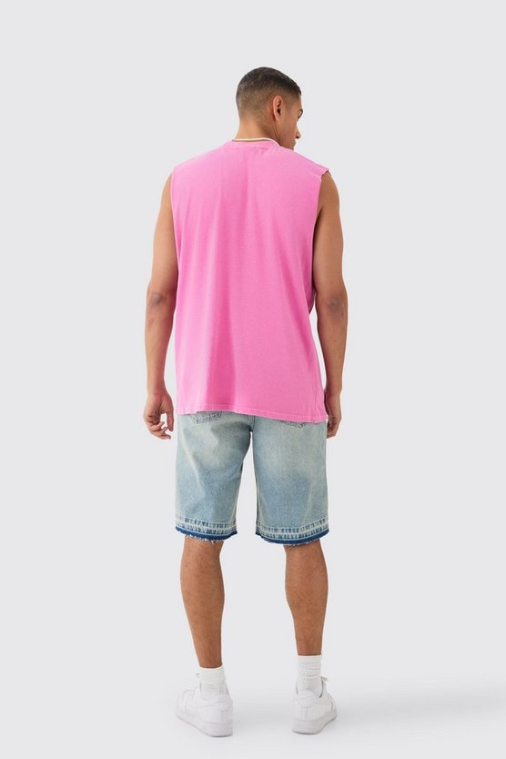 Oversize Tanktop mit Dreamers Graffiti-Print