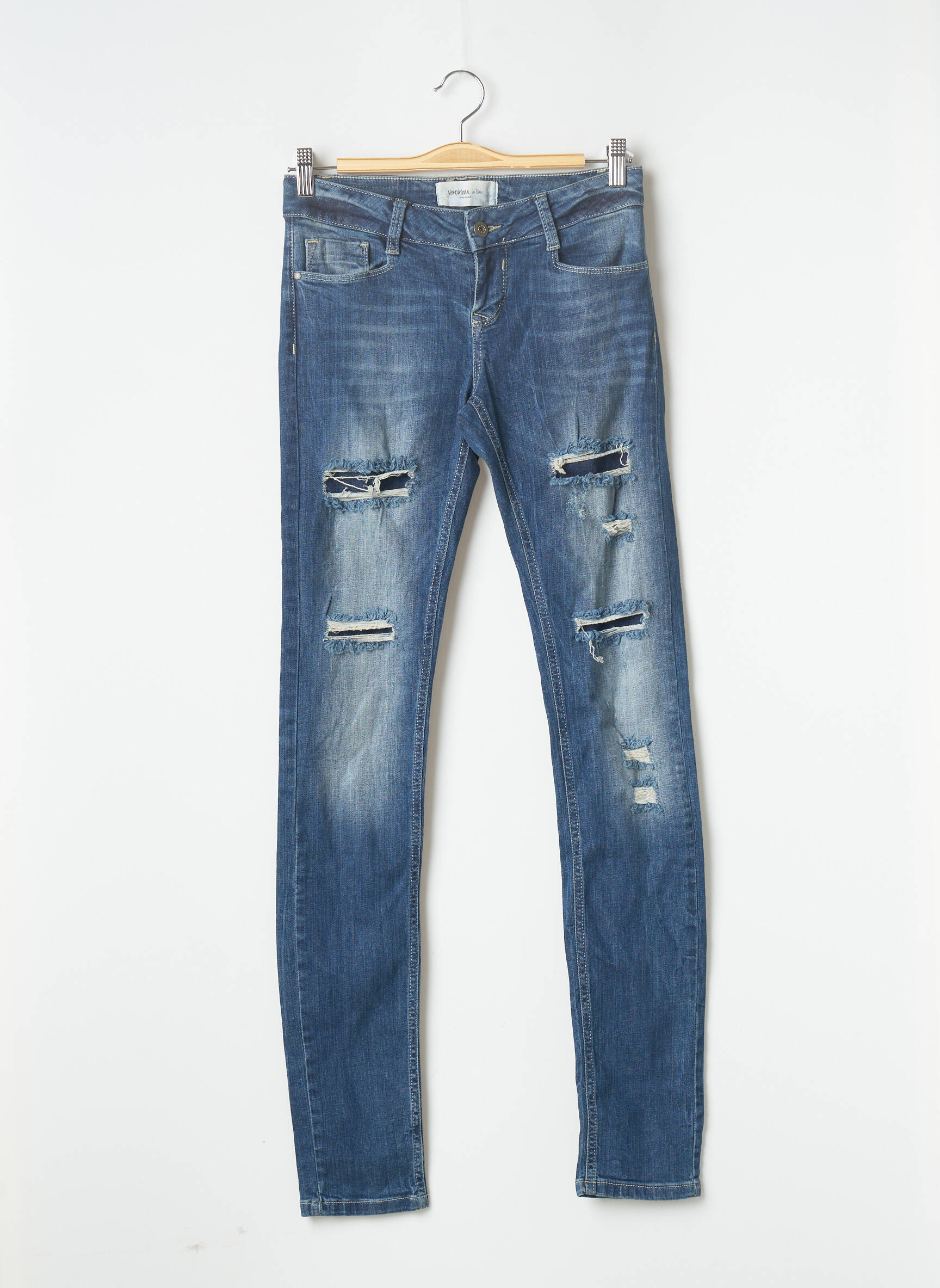 Vero Moda Jeans Coupe Slim Femme couleur bleu