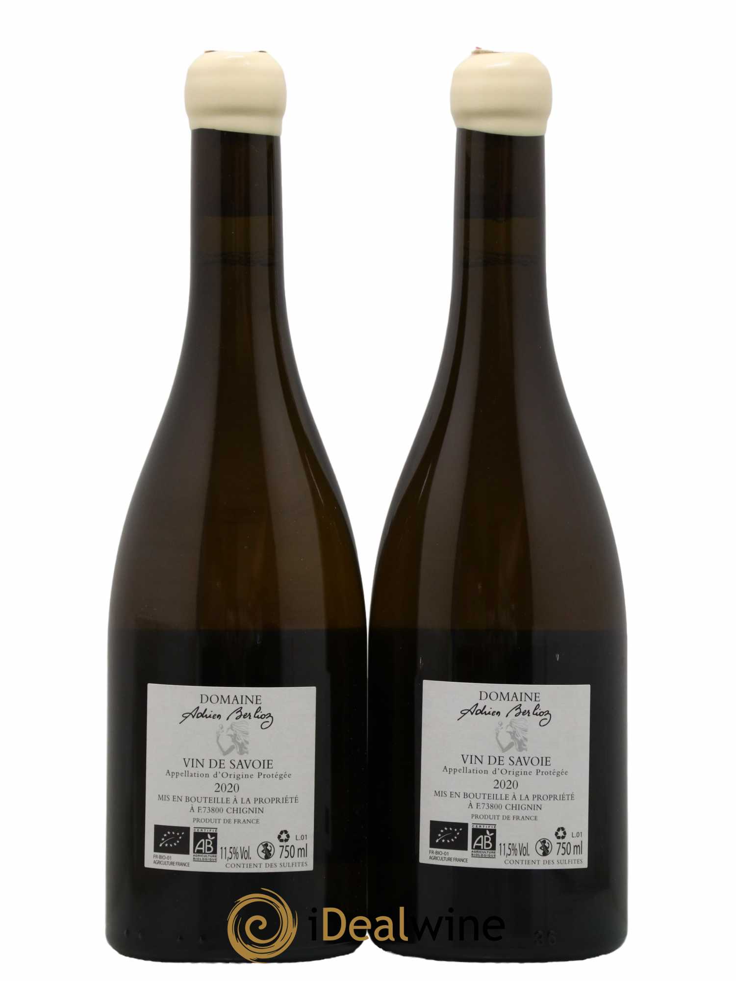 Vin de Savoie La Cuvée des Gueux Adrien Berlioz  2020 - Lot de 2 Bouteilles
