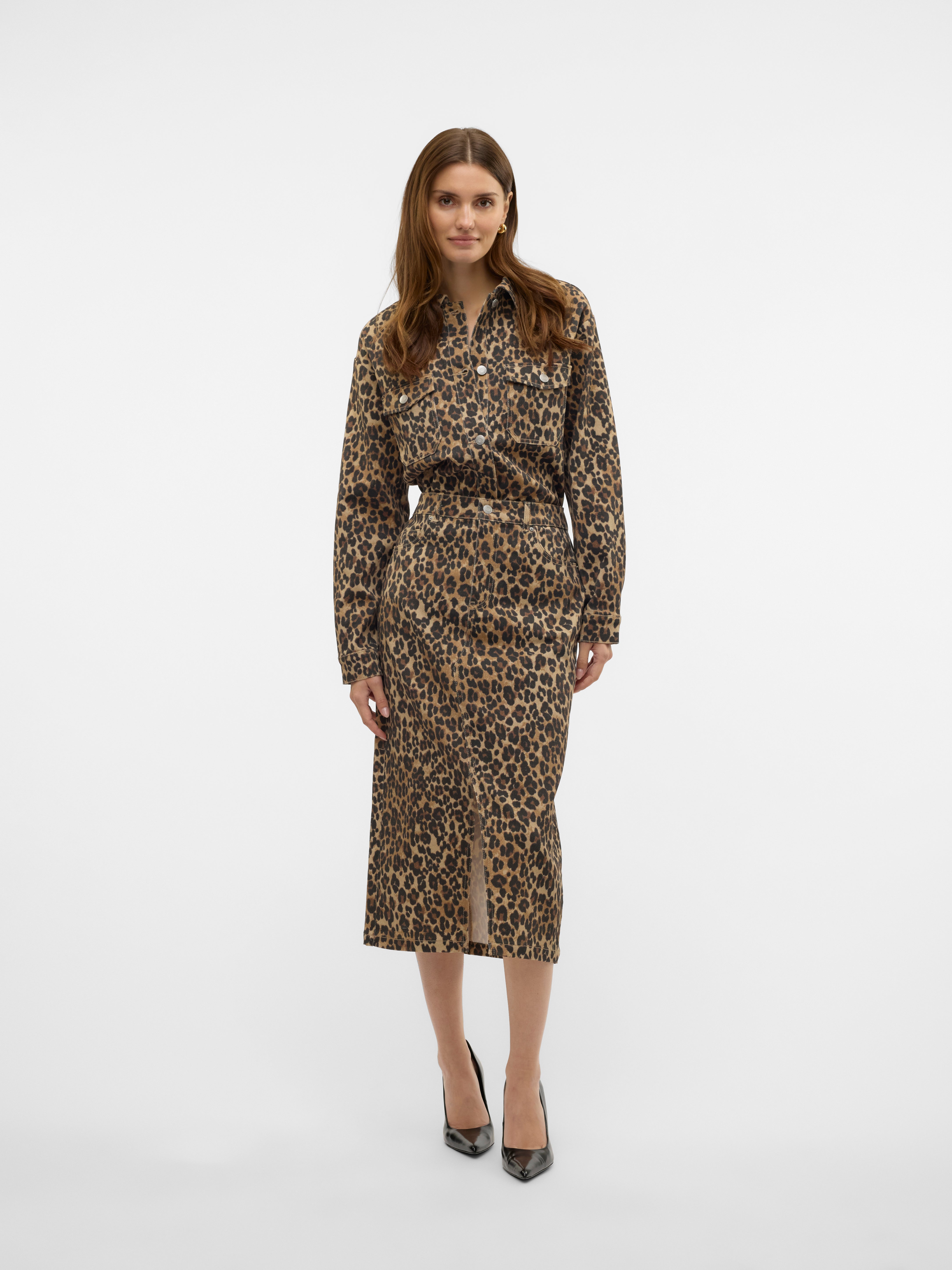 VMVERI Hohe Taille Langer Rock