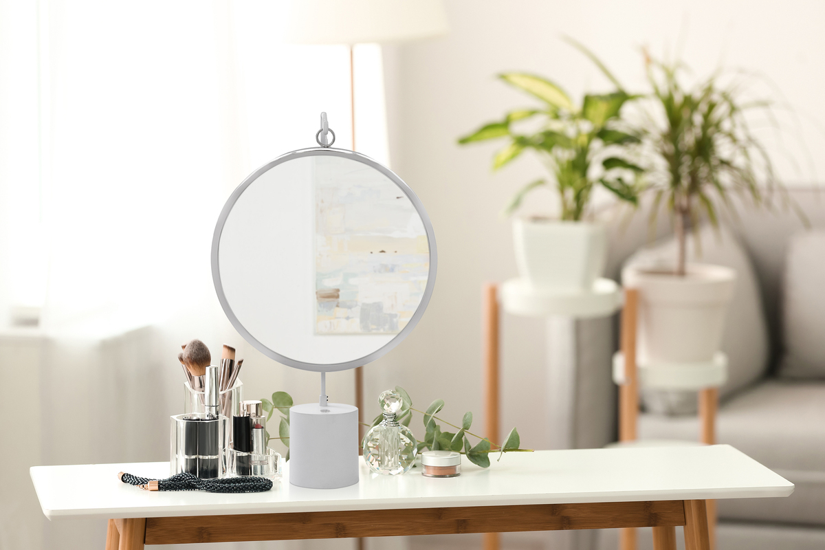 Kayoom Tischspiegel Eleganca 325 Weiß / Silber