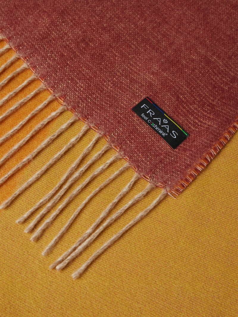 Schal im Colour-Blocking-Design in orange