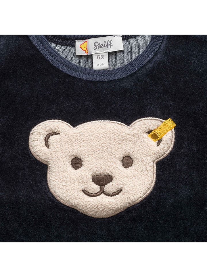 Steiff 3tlg. Outfit in Dunkelblau/ Weiß günstig kaufen