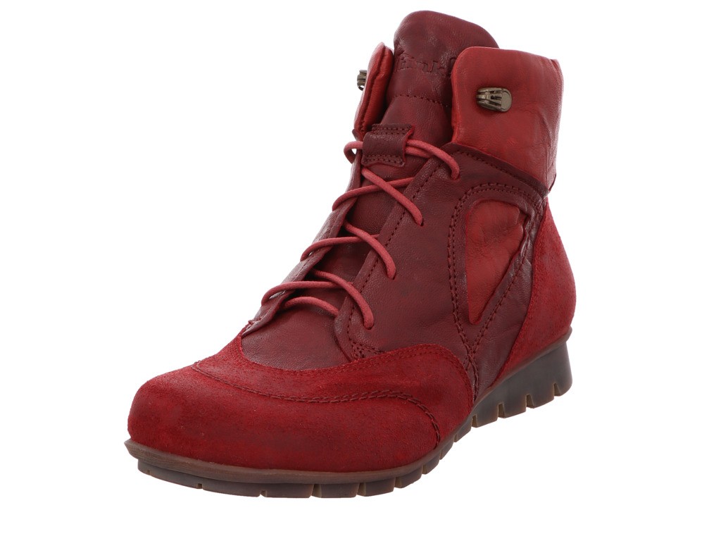 THINK Schnür-Stiefeletten rot MENSCHA