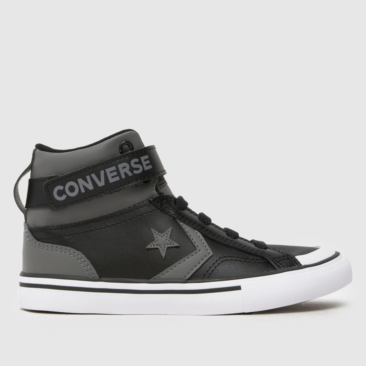 Converse szürke és fekete Pro Blaze Easy-on fiús junior tornacipő