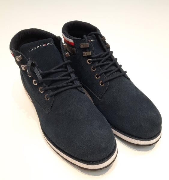 TOMMY HILFIGER Stiefeletten blau OUTDOOR HILFIGER SUEDE BOOT