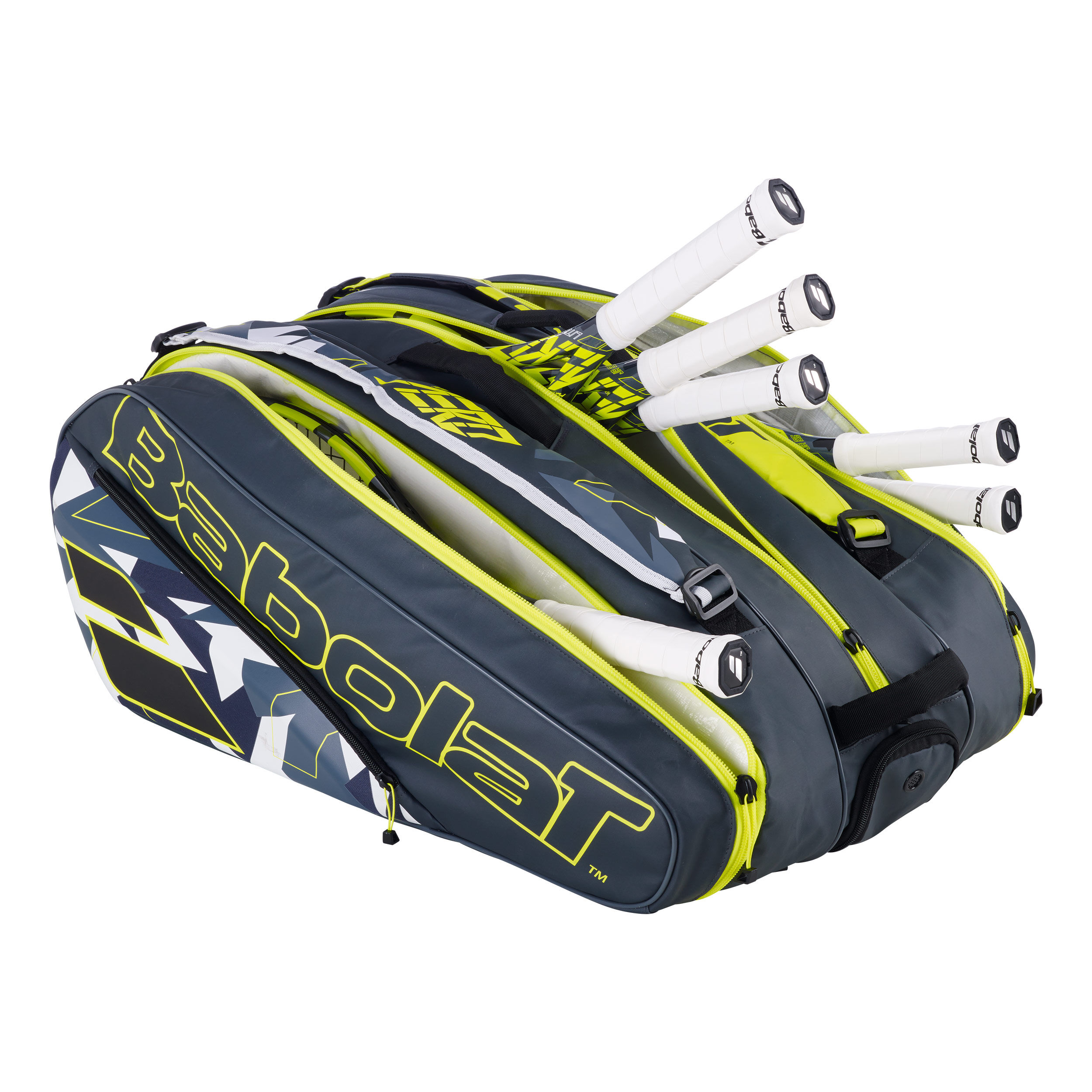 Pure Aero RH X 12 Schlägertasche - Anthrazit, Gelb