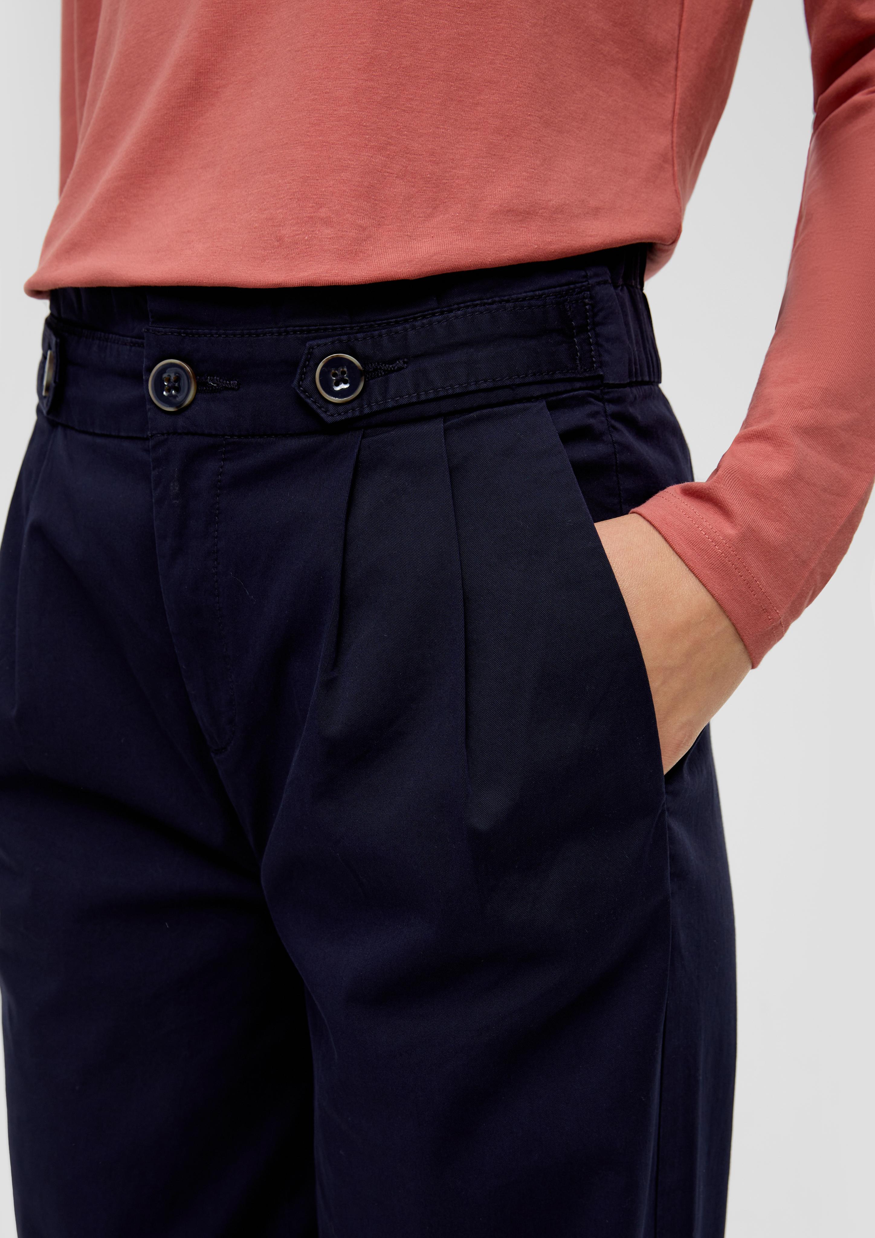 Regular: Twill-Hose mit Bundfalten  2135767-5959