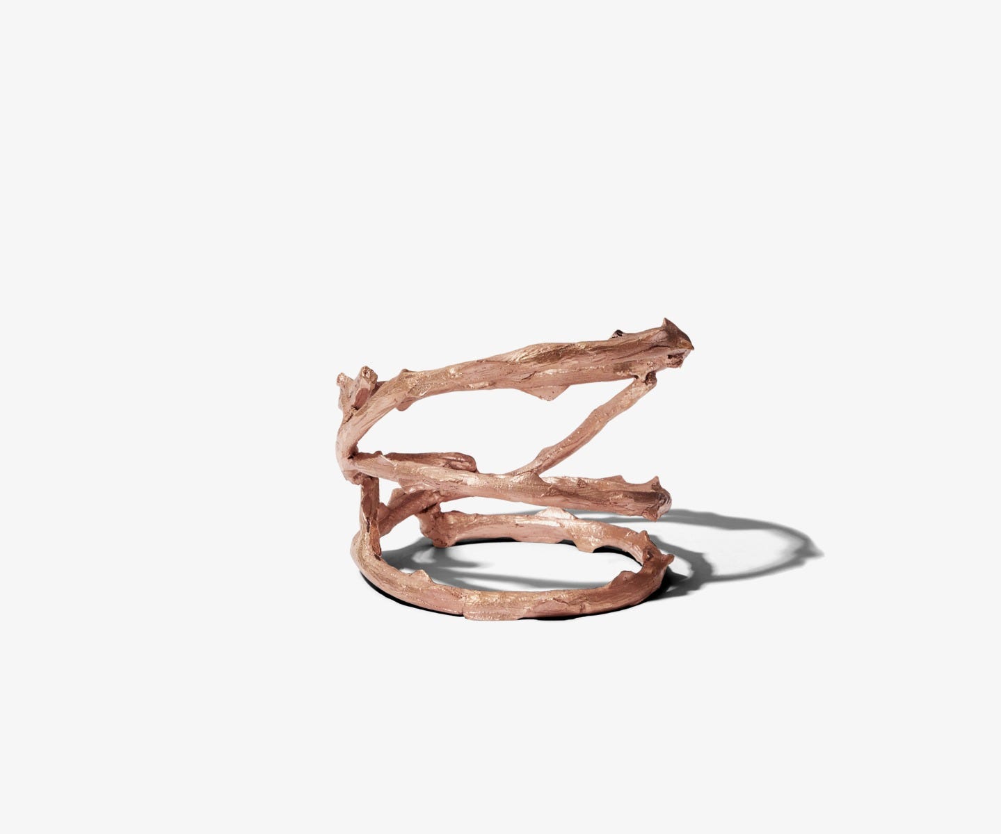 Ornement bois de rose bronze - Pour bougie grand modèle