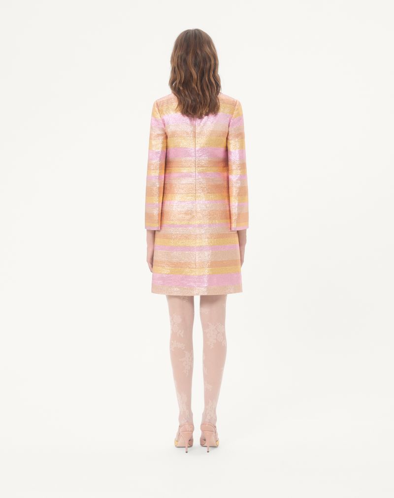 Vestido curto Lumiere Nocturne Barre em lurex