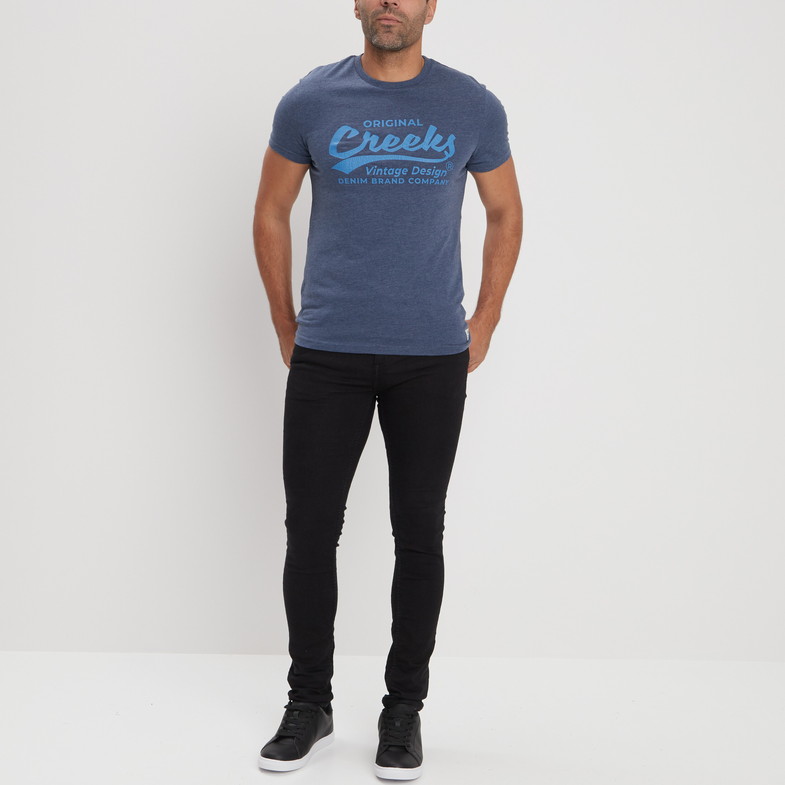 Jeans skinny taille standard noir homme | La Halle