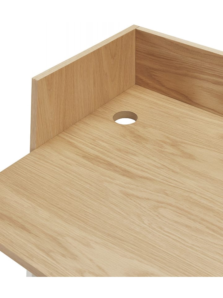 KADIMA DESIGN Schreibtisch SALMON aus Holz und Metall | Moderner Stil in Beige-Schwarz günstig kaufen onesize