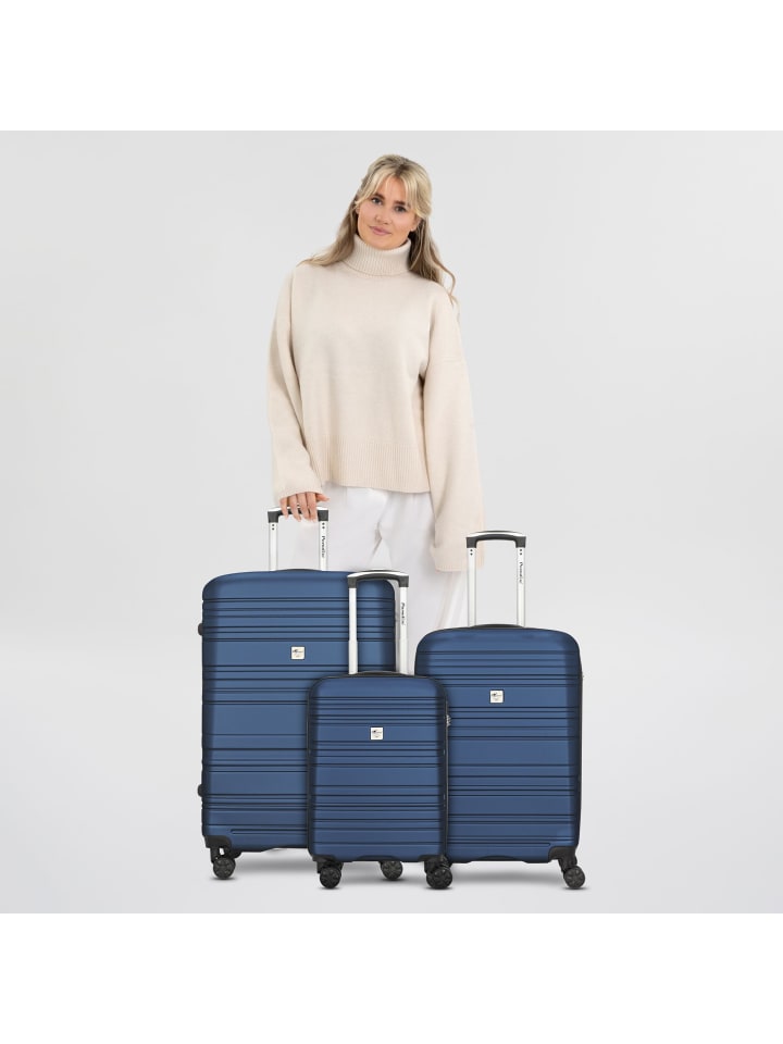 Check.In Paradise 4 Rollen Kofferset 3-teilig in blue günstig kaufen onesize