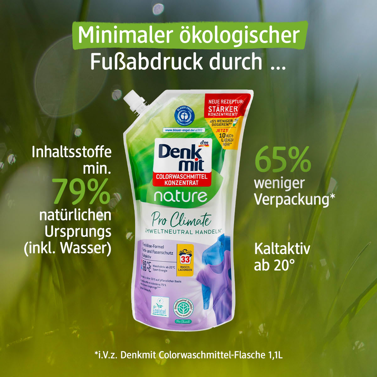Colorwaschmittel Konzentrat Pro Climate Nature, 33 Wl
