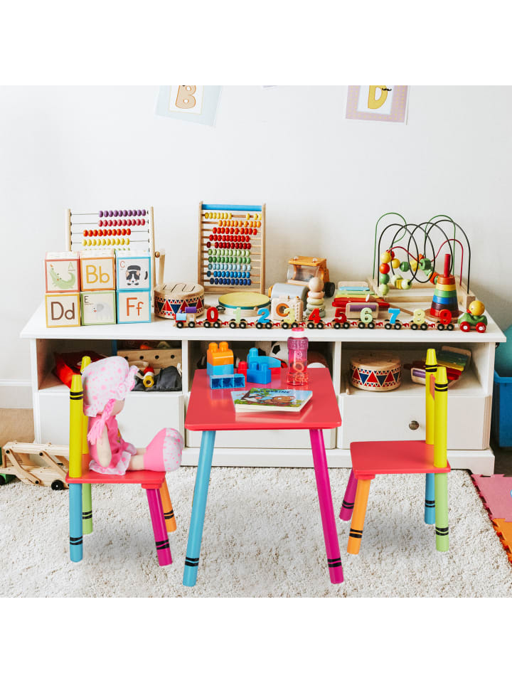 relaxdays 3-tlg. Kindersitzgruppe in Bunt günstig kaufen onesize