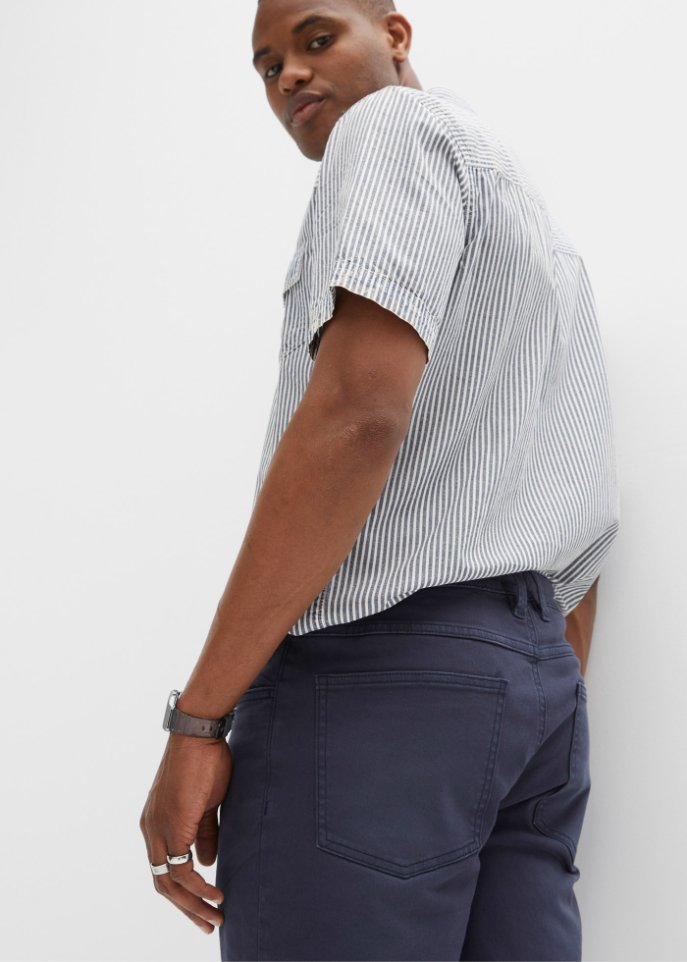 Coloured Stretch-Bermuda, Regular Fit