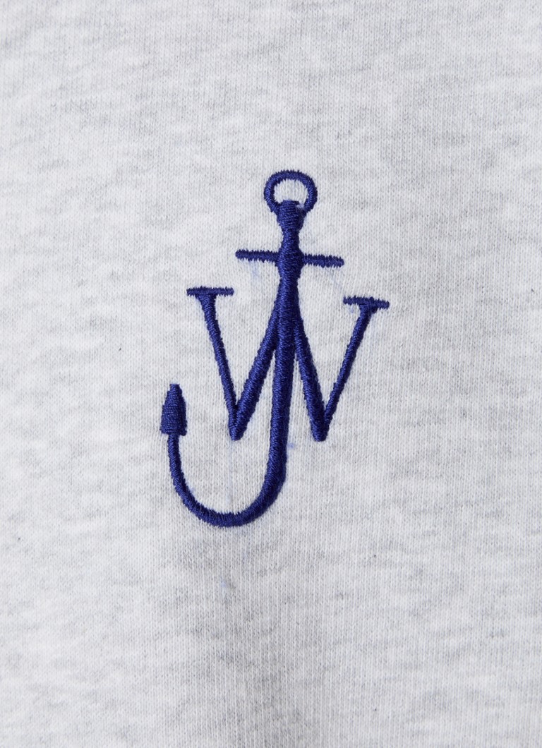 Pull en coton biologique JW Anderson avec logo brodé et imprimé au dos
