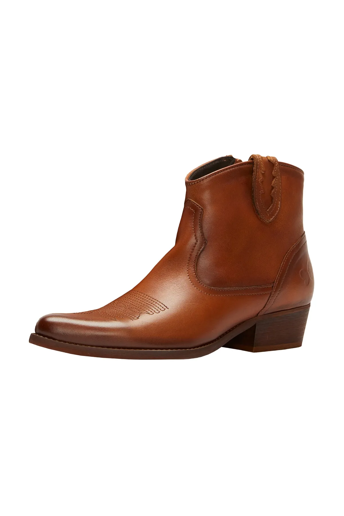Felmini  Stiefelette - Braun - Blockabsatz