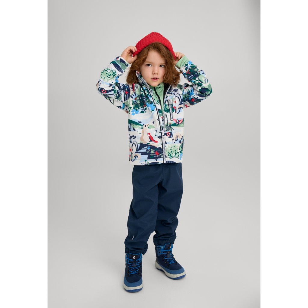 Reima Vantti Green Clay Kinder Softshelljacke