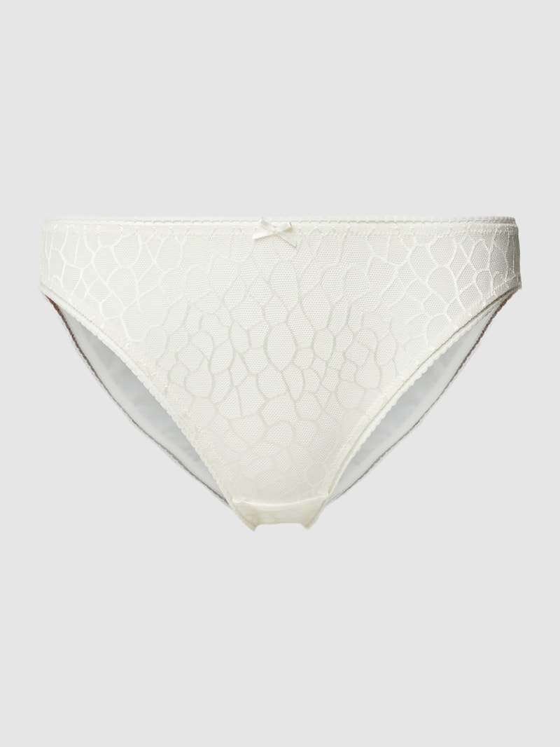 Slip mit Schleifen-Detail in offwhite