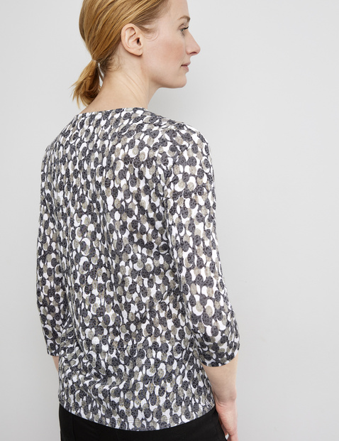 3/4 Arm Shirt mit Ausbrenner-Optik
