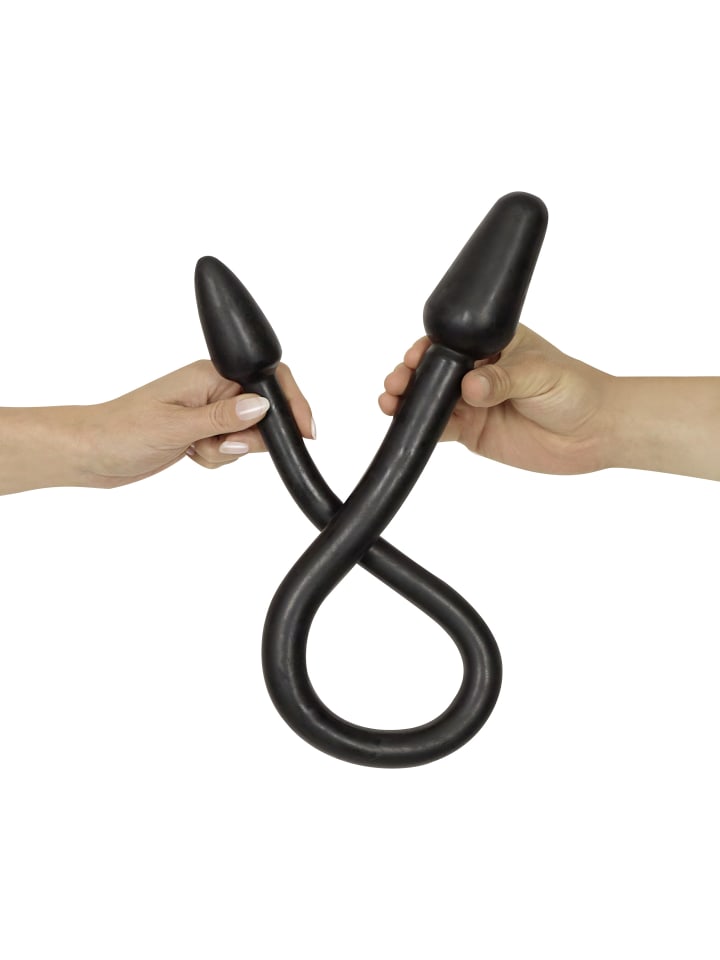 Rebel Doppeldildo Double Plug in schwarz günstig kaufen 76 cm