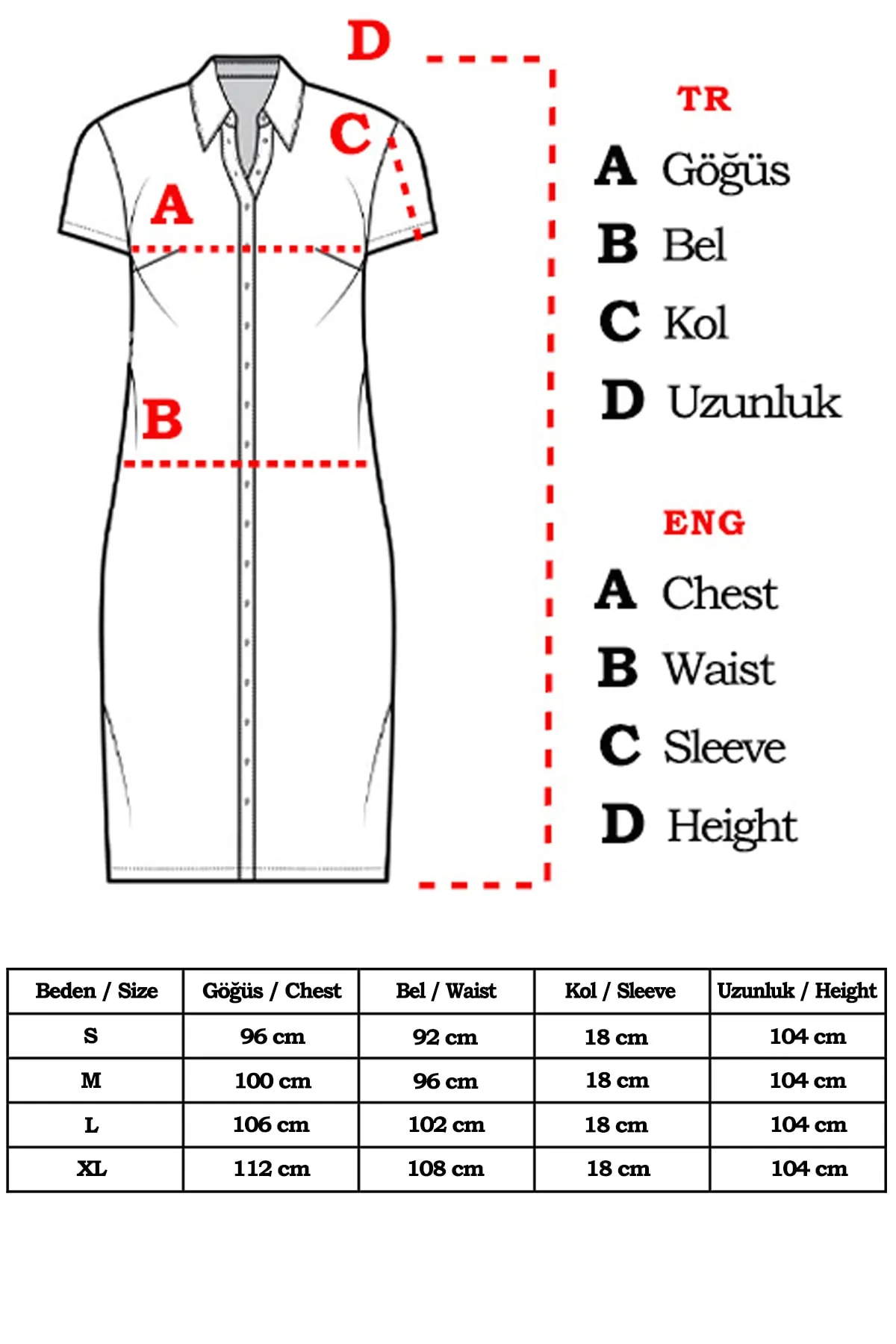 armonika  Kurzärmliges Hemdkleid für Damen mit rotem Taillengürtel und Gürtel Arm-19Y001068