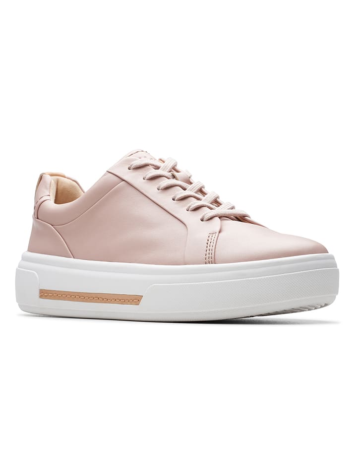 Clarks Leder-Sneakers ''Hollyhock Walk'' in Rosa günstig kaufen
