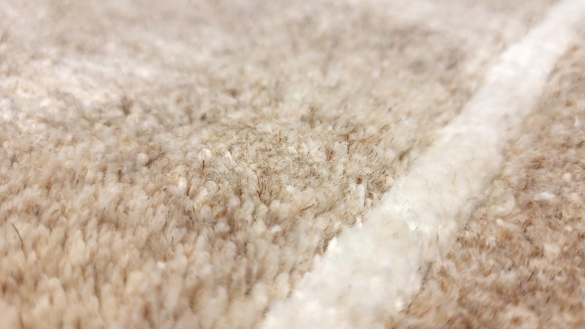 Teppich aus Nepal Khangri Uni Beige 70 x 140 cm