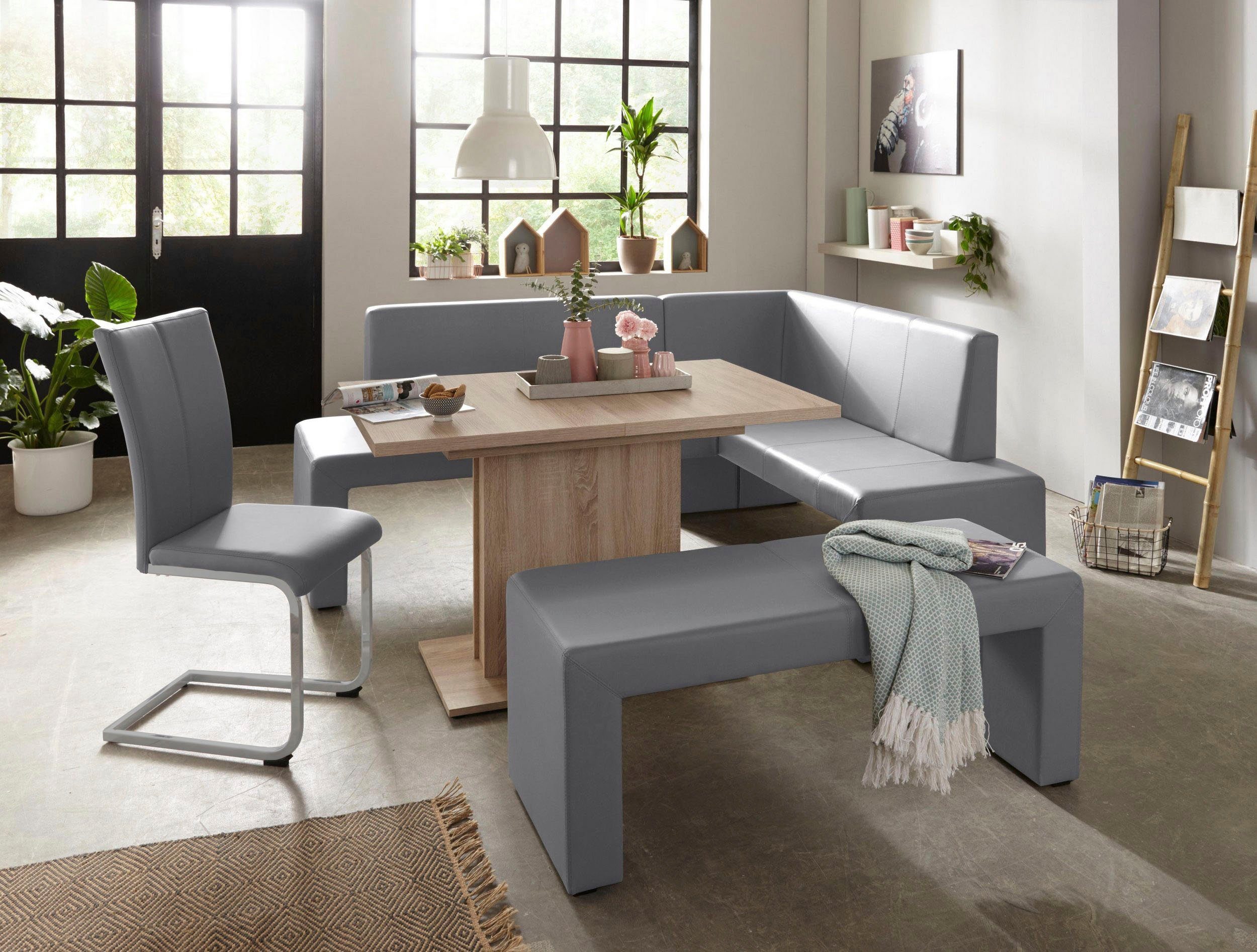 Home affaire Freischwinger Alex (Set, 2 St), Stuhl belastbar bis 120 Kg, Gestell im Chrom-Look