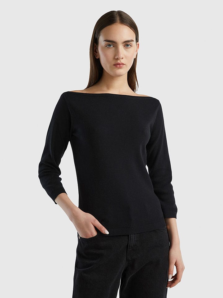 Benetton Pullover in Schwarz günstig kaufen