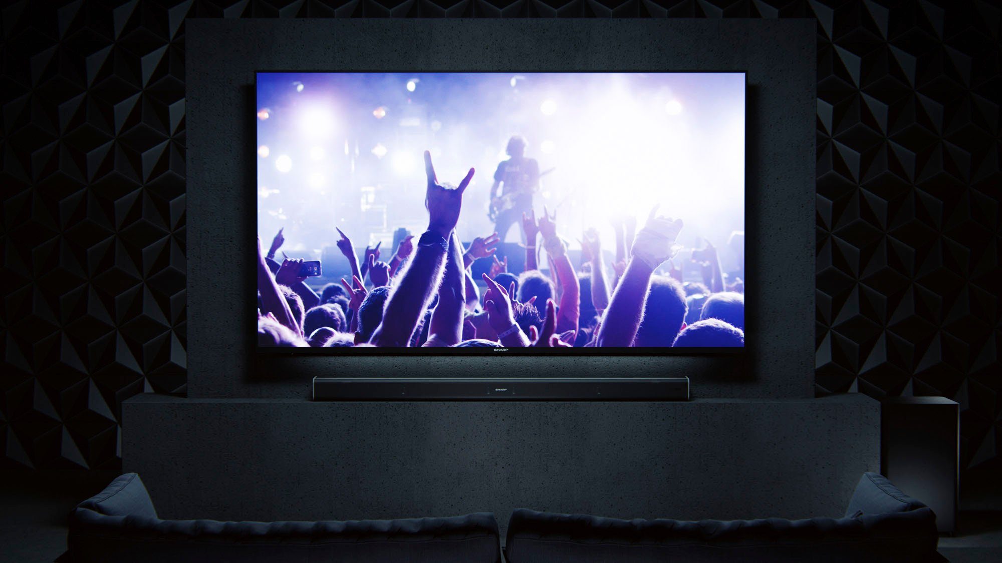 Sharp HT-SBW800 5.1.2 Soundbar (Bluetooth, 760 W, mit Dolby Atmos und Drahtlos-Subwoofer)