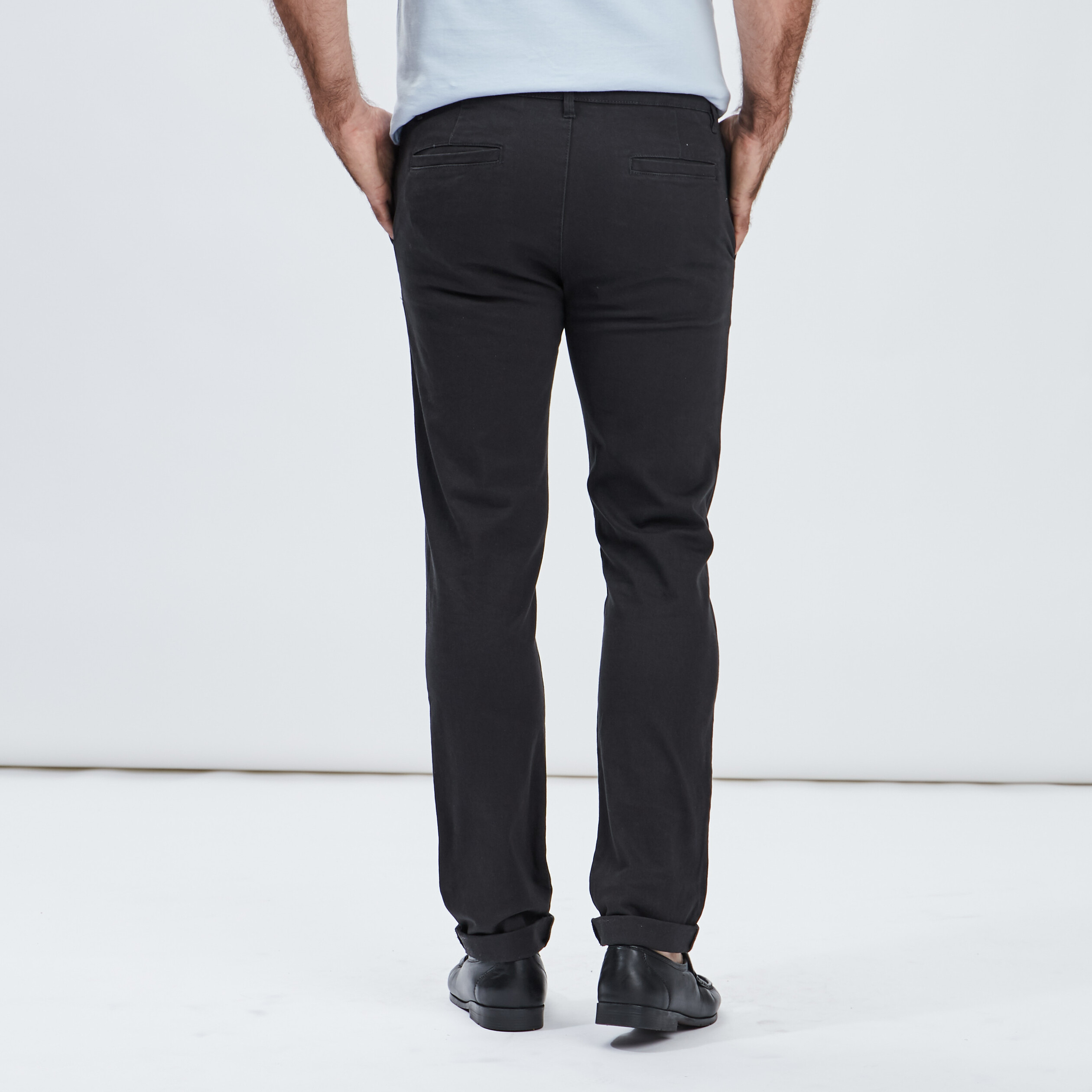 Pantalon chino gris foncé homme | La Halle