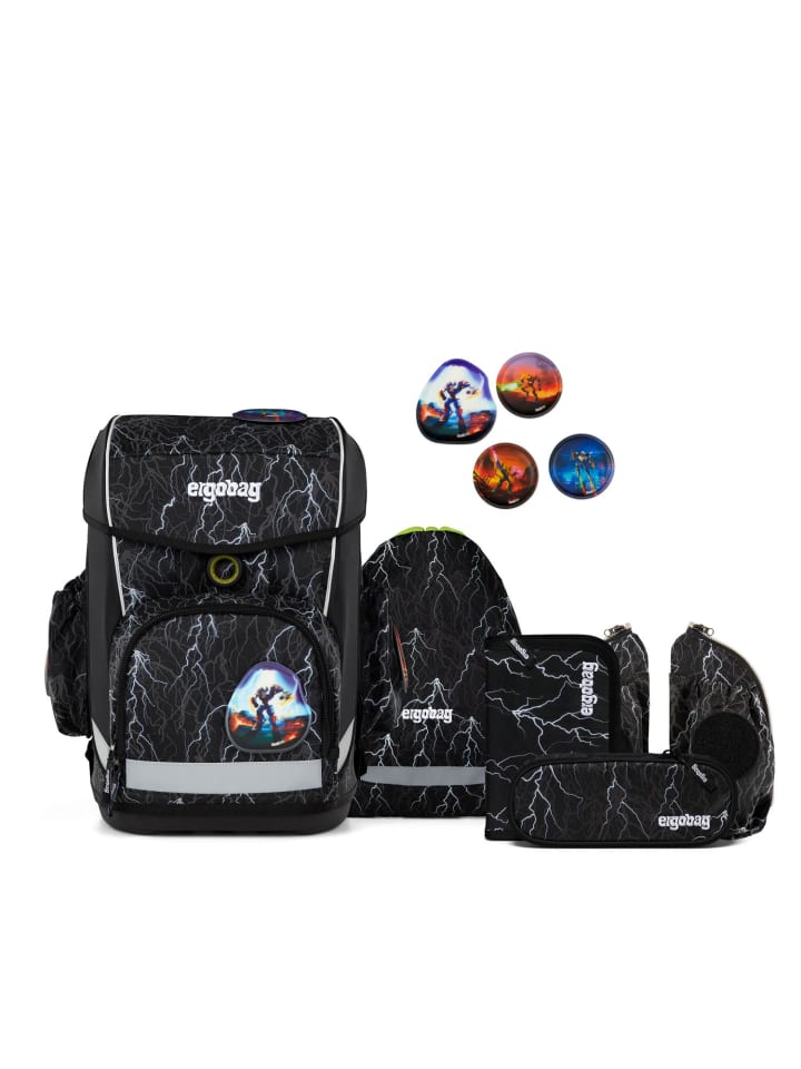 Ergobag ergobag cubo light Schulranzen-Set Super ReflektBär günstig kaufen onesize