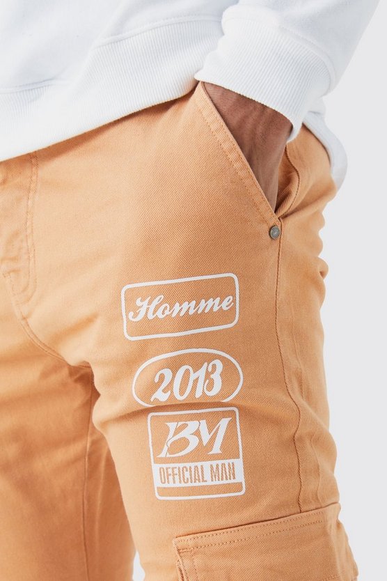 Tall Skinny Moto-Cargohose