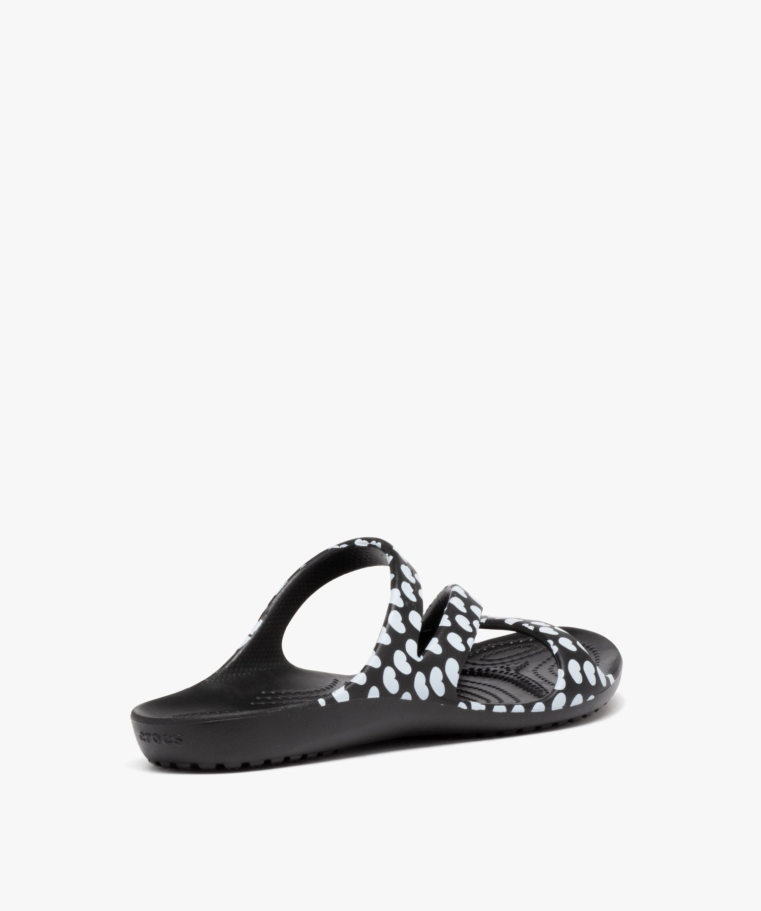Mules de piscine femme bride en Z à motifs - Crocs noir | GEMO