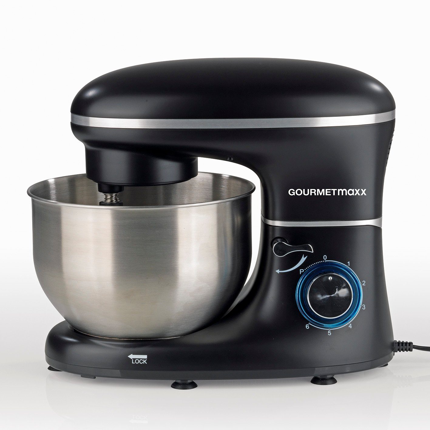 GOURMETmaxx Küchenmaschine Rührgerät - Teigmixer, 6 Geschwindigkeitsstufen