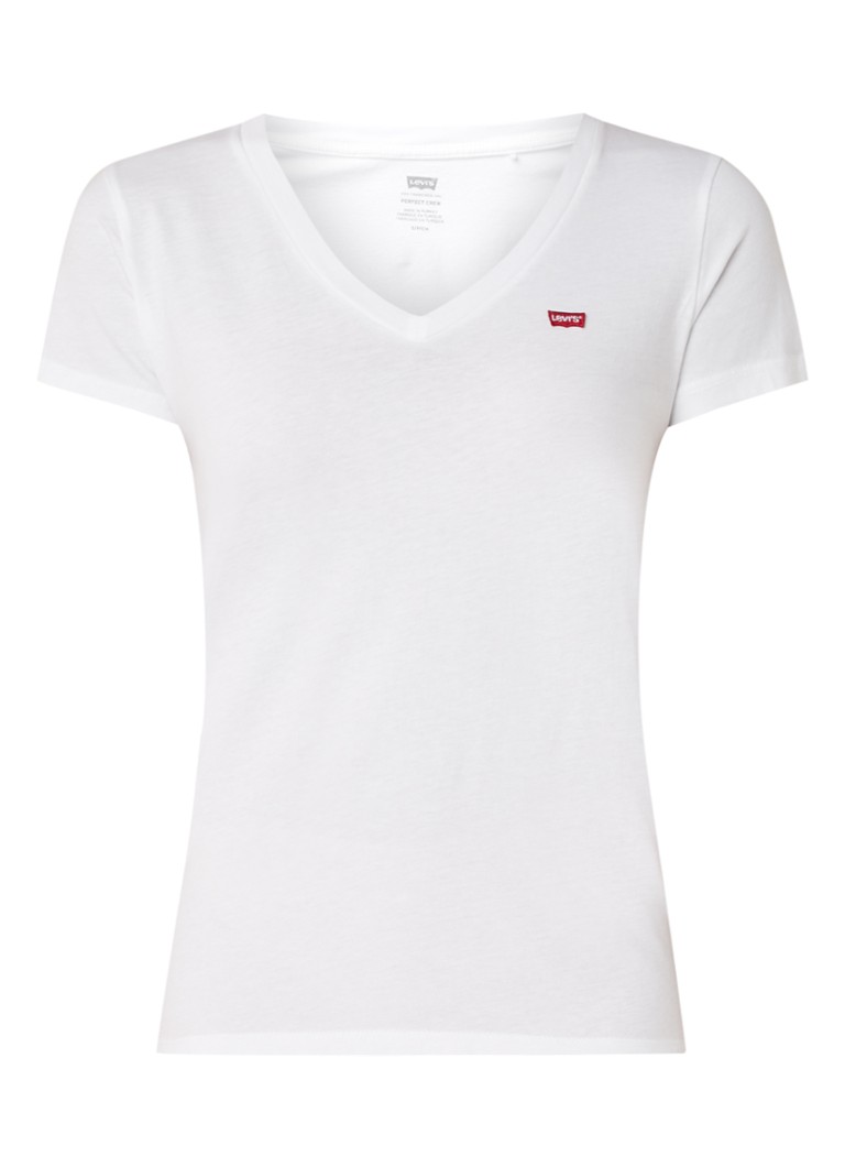 Μπλούζα Levi's Perfect με V λαιμόκοψη και κέντημα λογότυπου