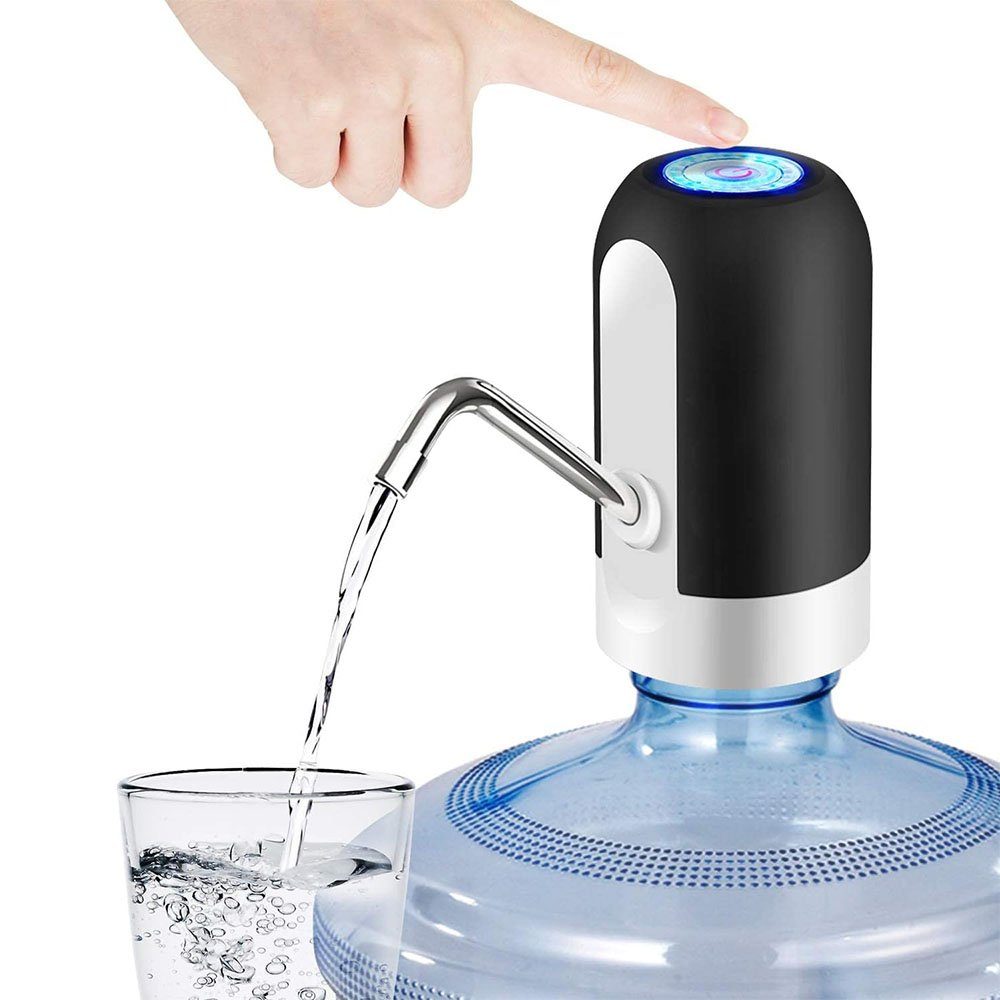 TUABUR Wasserpumpe Tragbare wiederaufladbare USB-Wasserspenderpumpe für den Haushalt