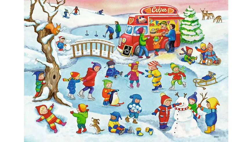 Ravensburger Puzzle - Freizeit am See, 2 x 24 Teile