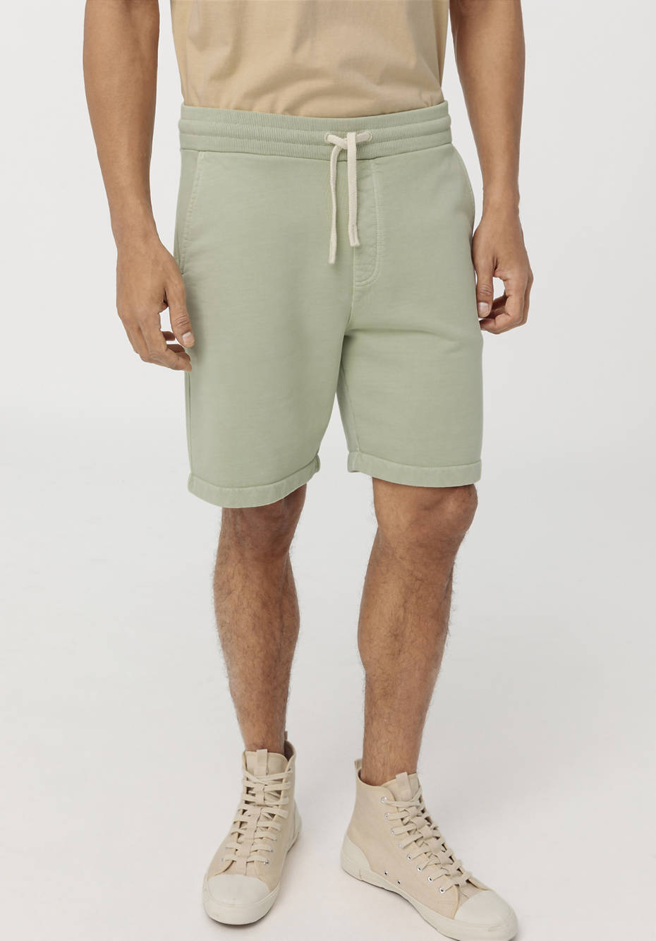 Sweatshorts mineralgefärbt aus reiner Bio-Baumwolle