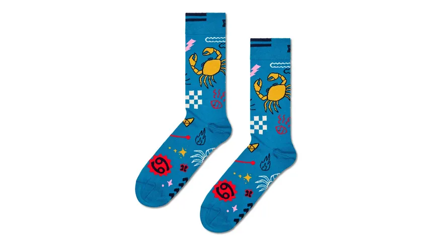 Happy Socks Unisex Socken Cancer white