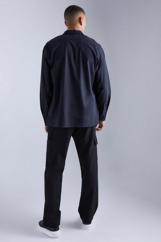 Smartes Nylon Overshirt mit Reißverschluss