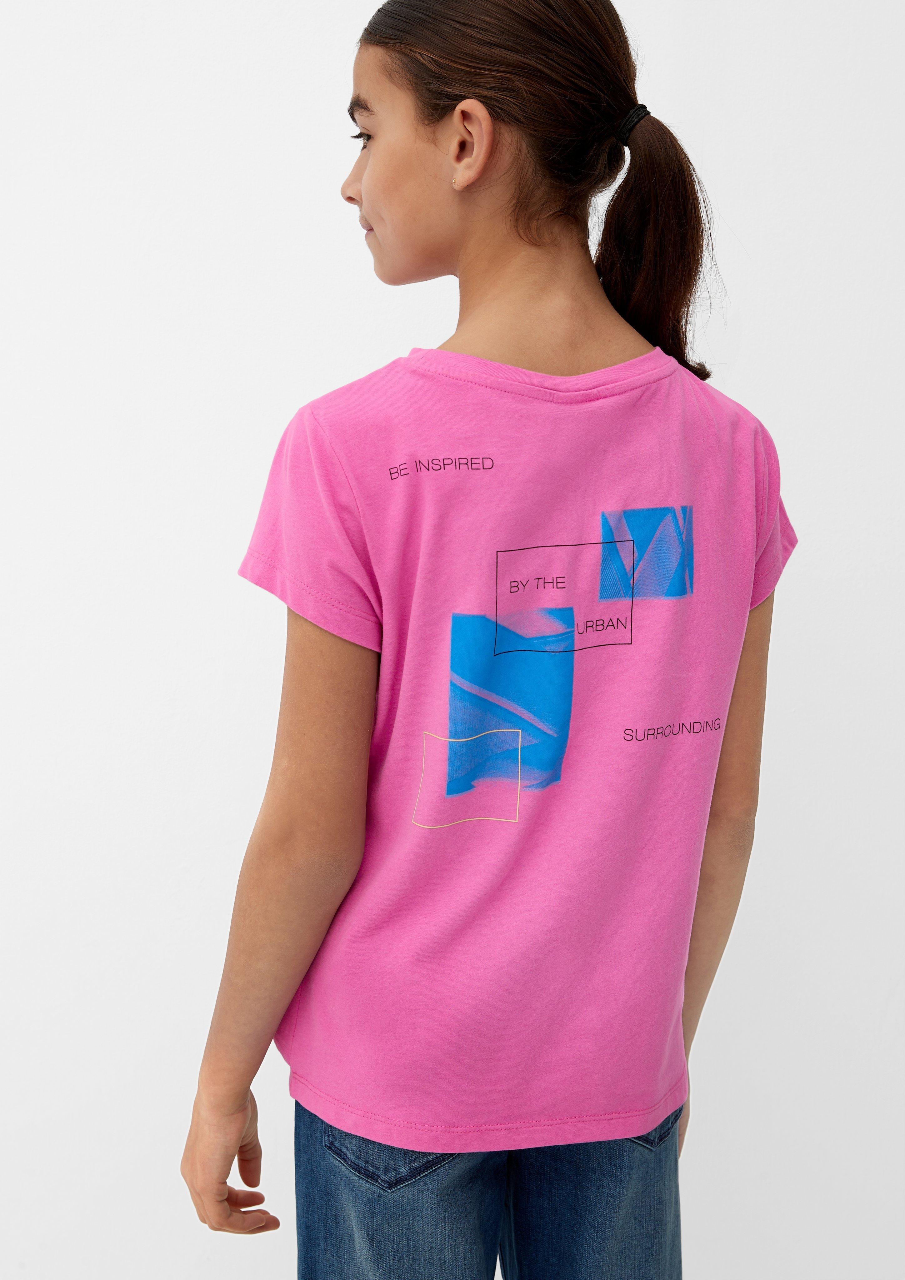 T-Shirt mit Rückenprint  2128010-4451