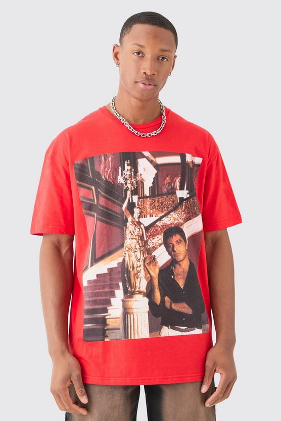 Oversize T-Shirt mit lizenziertem Scarface-Print
