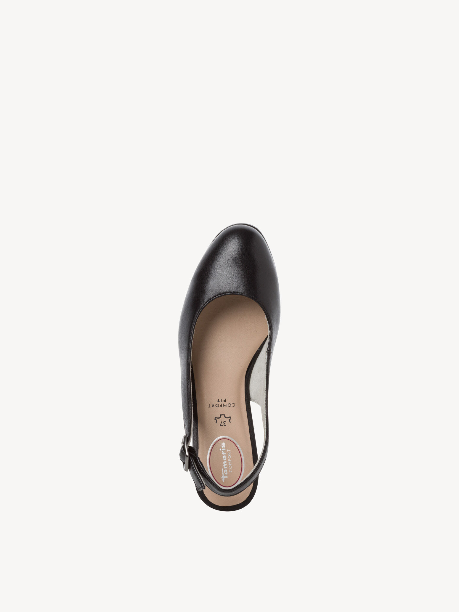 Escarpin en cuir - noir