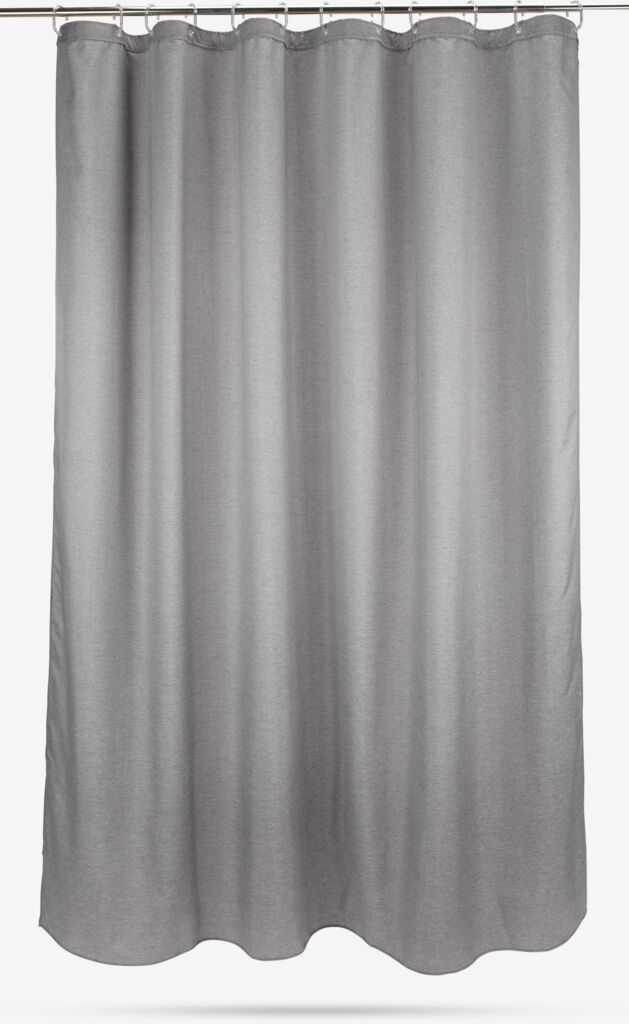 Cortina de chuveiro VIBBLE dourada VIBBLE 180x200cm cinza KRONBORG
