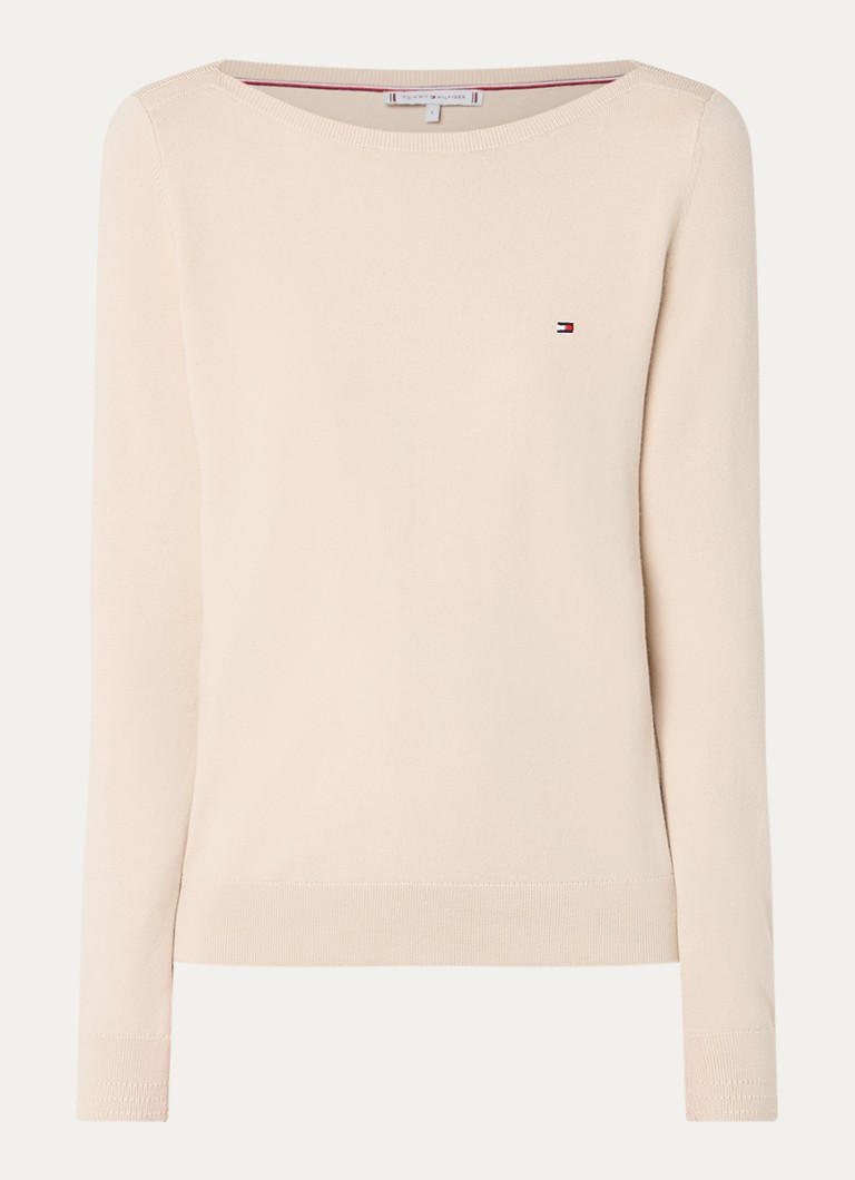 Tommy Hilfiger megztinis su logotipu ir laivelio formos iškirpte